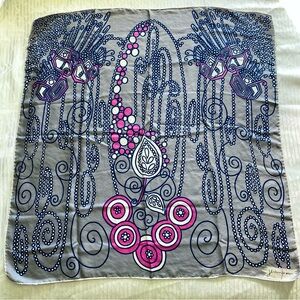 Vintage 60s Chic Scarf Silk 30x30